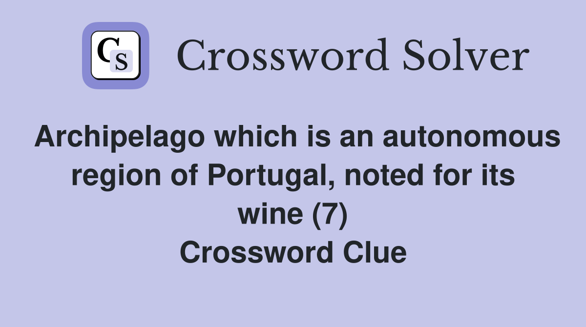 Archipelago which is an autonomous region of Portugal, noted for its